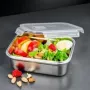 Recipiente de alimentos Lurch Safety 1500 ml – lancheira de aço inoxidável