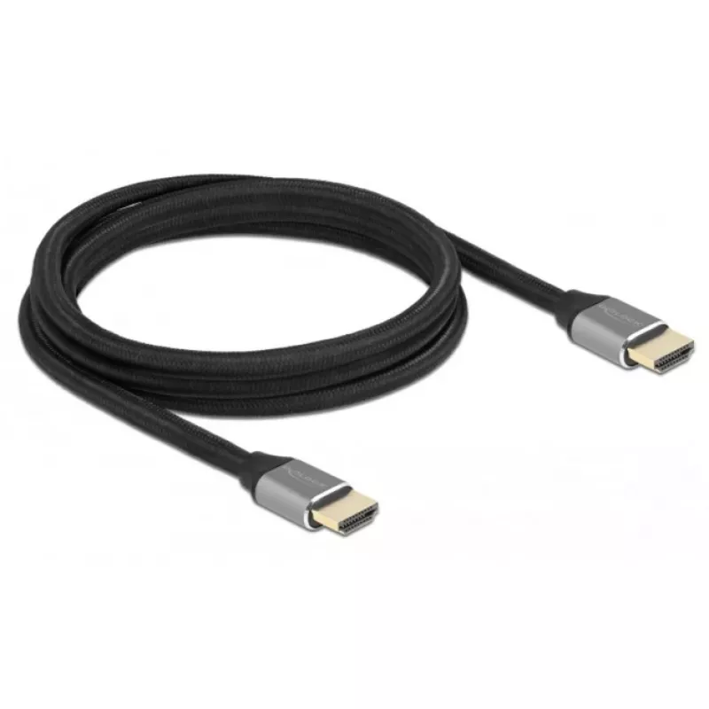 Cabo HDMI Delock Ultra High Speed 48 Gbps 8K 60 Hz cinzento 2 m certificado