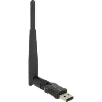 DeLock adaptador de rede USB2.0 Dual Band WLAN ac/a/b/g/n - USB2.0 - 802,11b, 802,11a, 802,11g, 802,11n, 802,11ac - preto (12462)