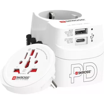 Skross Adaptador mundial PRO Light USB AC30PD (61663)