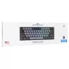 Teclado mecânico gaming White Shark Wakizashi GK-002721V2 — estrutura cinzento-preto, layout US, switches azuis