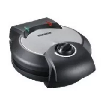 Máquina de waffles Severin WA 2103 para 4 waffles 1200 W preto, prateado