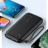 Powerbank portátil USAMS PB56 10000 mAh 2x USB / USB-C / MicroUSB carregamento rápido