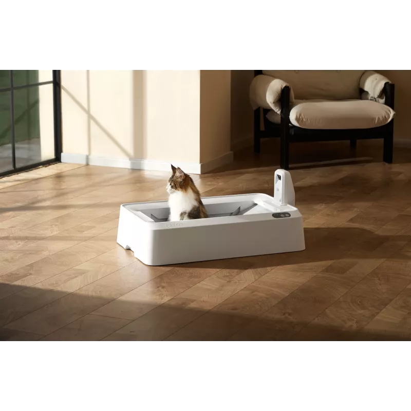 Caixa de areia autolimpante para gatos PETKIT T7-EU, branco