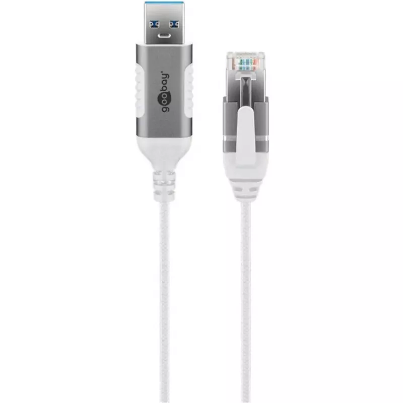 Cabo Ethernet Goobay USB-A 3.0 para RJ45 fino 5 m - liga router, modem ou (74381)