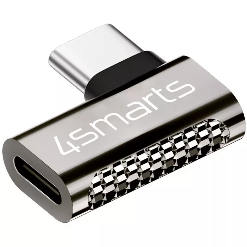 Adaptador de cabo 4smarts 540464 USB-C para USB-C prateado
