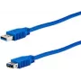 Cabo USB e+p CC 318/1 USB 3.2 Gen 1 1,5 m azul