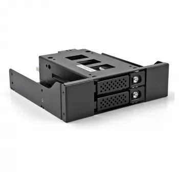 Baía slim para 2 x 2.5 inch U.2 NVMe SSD com moldura de 5.25 inch