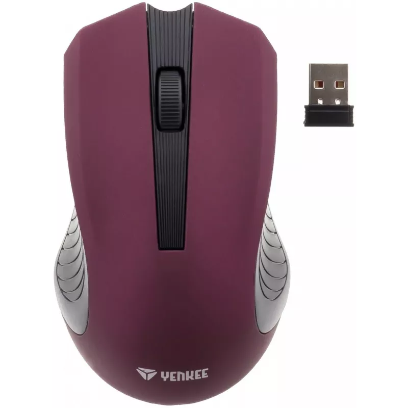 Rato ótico simétrico sem fios 2,4 GHz, 3 botões, Violeta