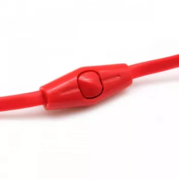 Auscultadores estéreo Sbox com microfone EP-038 Vermelho