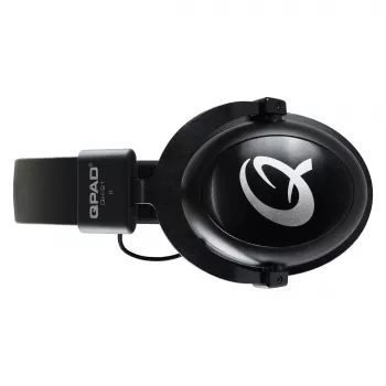 Headset QPAD QH-91 com fios, arco de cabeça, circum-aural, 15–25000 Hz, cabo de 2 m, preto