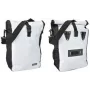 Saco de bagageiro de bicicleta FISCHER 86264 – durável branco/preto, para montagem no bagageiro