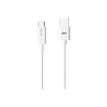Cabo USB Silicon Power Boost Link PVC LK10AC 1m USB A USB C branco