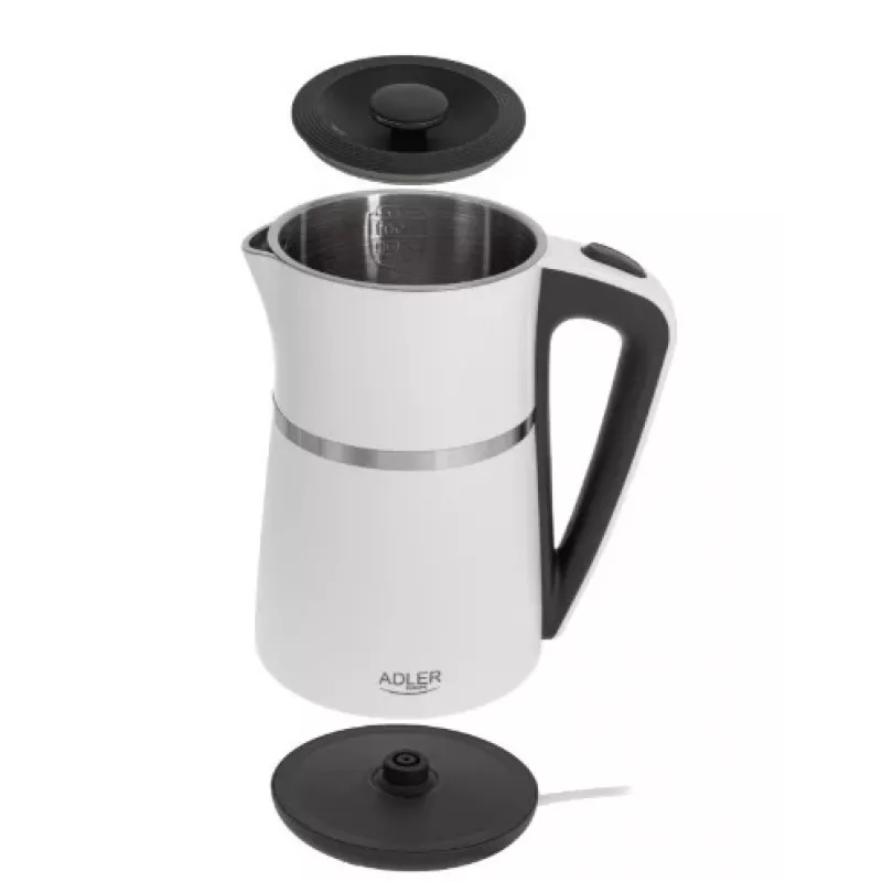 Chaleira Adler 1,7 l 1355 W branco parede dupla