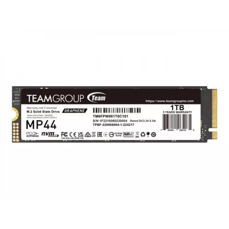 Team Group MP44 - SSD - 1 TB - Interno - M.2 2280 - PCIe 4.0 x4 (NVMe)