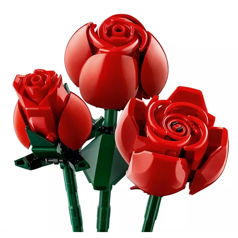 LEGO Icons Buquê de Rosas Flores Artificiais Conjunto para Adultos Coleção Botânica Acessórios de Casa Presente de Dia dos Namorados para Mulheres