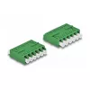 Acoplador de fibra ótica DeLOCK HD LC Hexaplex fêmea para LC Hexaplex fêmea verde