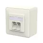 METZ CONNECT tomada de ligação E-DAT C6A LSA++ 2 vias AP branco puro