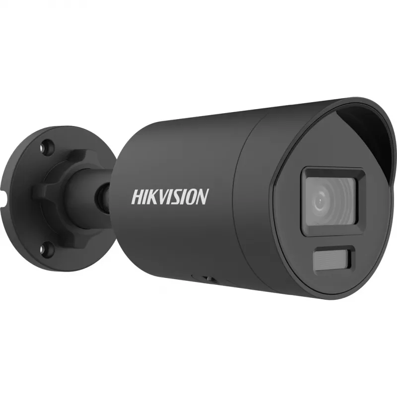 Câmara de segurança IP Hikvision Pro Series 6 MP Darkfighter mini bullet fixa, 6 MP, CMOS de 1/2,4 polegadas, campo de visão 114,8°×60°, 30 fps, com fios, interior/exterior, teto/parede, preta