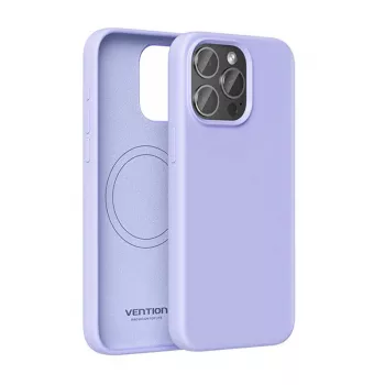 Capa para telemóvel Vention Silicone Case KUFV0-40 para iPhone 15 Pro Max, roxo, silicone toque suave ajuste fino