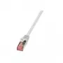Cabo de rede LogiLink 1,5m Cat.6 RJ-45 S/FTP cinzento