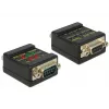 Conector DeLOCK 2xDB9 87713 preto