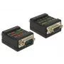Conector DeLOCK 2xDB9 87713 preto