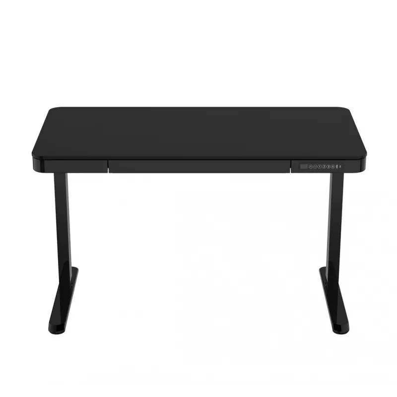 Secretária ACTIVEJET com regulação elétrica de altura 140x70 ET119W-C preta