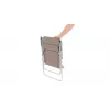 Cadeira de campismo Outwell Blackpool Toffee Tint – 2 pernas, capacidade 120 kg, 3,3 kg, 56 cm de largura, castanho