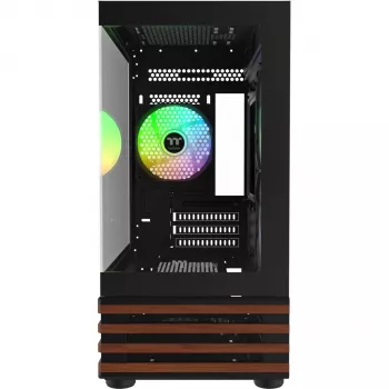 Micro Tower PC Thermaltake View 170 WS ARGB — micro caixa, preto, suporta fonte de alimentação PS2, 2x ventoinhas laterais de 120 mm + 1x ventoinha traseira de 120 mm, HDD de 2,5/3,5 polegadas