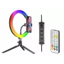 Anel de luz RGB 26 cm com tripé