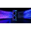 Altifalante portátil MANTA SPK0601B100, 100 W, Bluetooth, karaoke, microfone sem fios, bateria, equalizador, iluminação disco