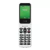 Telemóvel Doro Leva E22, 2,8 polegadas (7,11 cm) ecrã, Single SIM, câmara 0,3 MP, 1150 mAh, 127,8 g, vermelho/branco