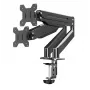 Suporte de secretária para monitor Esperanza ERW020 27 polegadas preto regulável em altura