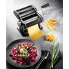 Máquina de massa manual GEFU GF89426 – para lasanha, tagliatelle, tagliolini; aço inoxidável e plástico; 205×200×155 mm