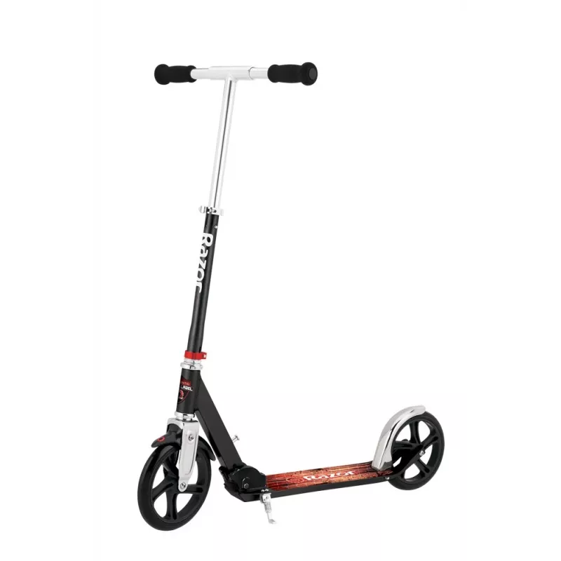 Trotinete Razor A5 Lux — alumínio, rodas de poliuretano de 20 cm, dobrável, altura ajustável, carga máx. 100 kg, preto