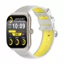 Smartwatch Colmi P86 dourado com Bluetooth e medidor de frequência cardíaca