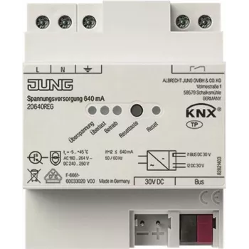 Fonte de alimentação jung 20640REG KNX 640 mA