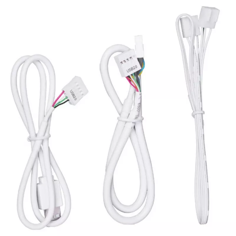 Hub USB e PWM Lian Li EDGE HUB EG-HUB01W — 4× USB, 6× PWM, branco
