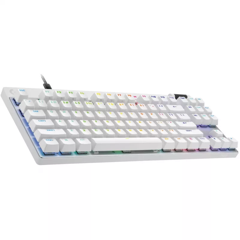 Logitech G PRO X TKL RAPID Teclado de gaming, layout QWERTZ, branco (920-013240)