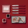 Berkel Conjunto de facas de bife 4 peças cor vermelha