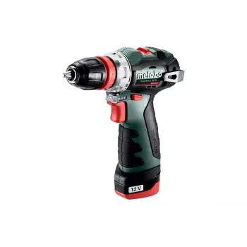 Berbequim de punho de pistola Metabo PowerMaxx BS BL Q, 12V, 2Ah, 1500 rpm, 900g