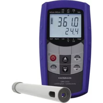 Greisinger GMH 5450-425 Set medidor combinado condutividade, salinidade, sólidos dissolvidos (TDS), temperatura (603921)