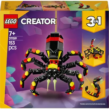 LEGO Creator 3-em-1 modelo de aranha para construir 31159 — 153 peças, idade 7+, 110×150×50 mm