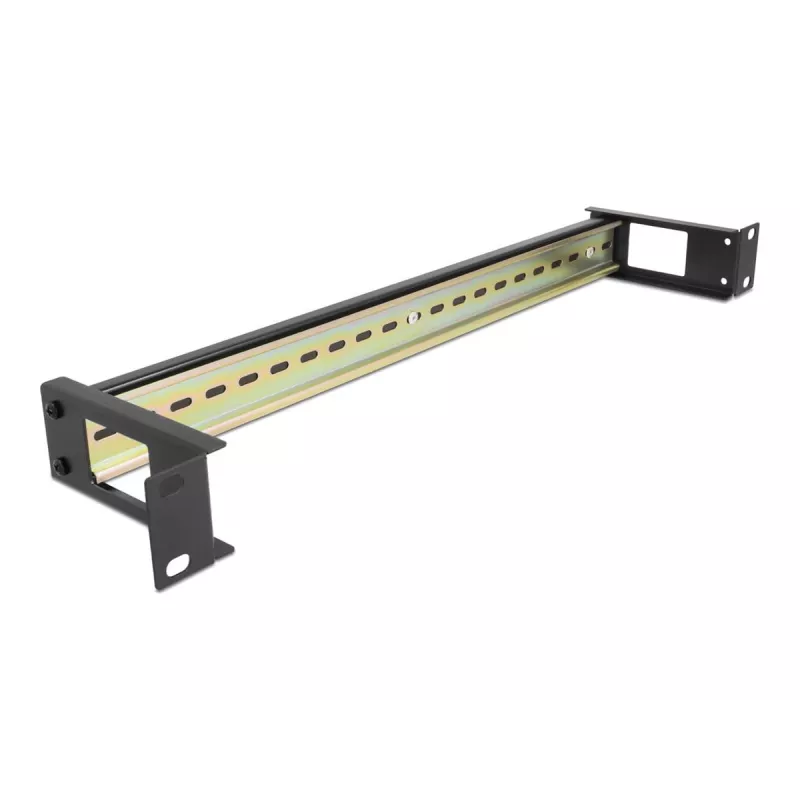 Painel para calha DIN DeLOCK 67031 metal preto 19 polegadas 482,6 mm