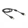 Cabo USB DeLOCK 83566 USB 2.0 1 m USB A USB B preto