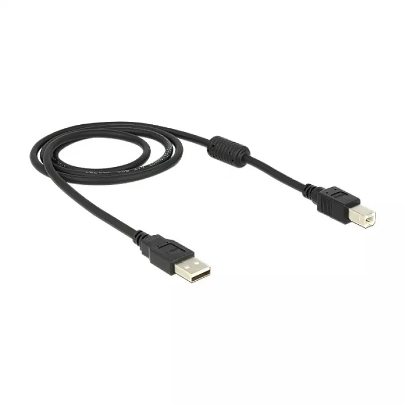 Cabo USB DeLOCK 83566 USB 2.0 1 m USB A USB B preto