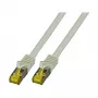 Cabo de patch RJ45 EFB-Elektronik Cat.6A S/FTP LSZH cabo bruto Cat.7 cinzento 0,25m fabricante: EFB Elektronik (MK7001.0,25G)