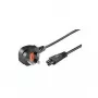 Cabo de alimentação Goobay 96046 preto 1,8 m conector fêmea C5