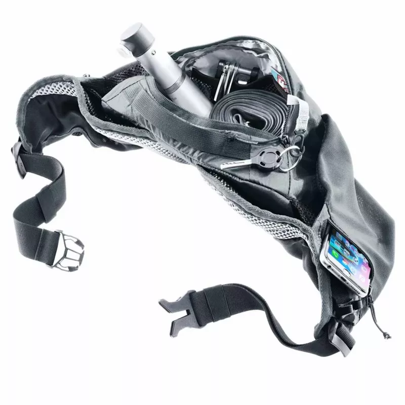 Bolsa de cintura DEUTER Pulse 3 compatível com rins, cinto ajustável, 3 L, grafite, 330 g